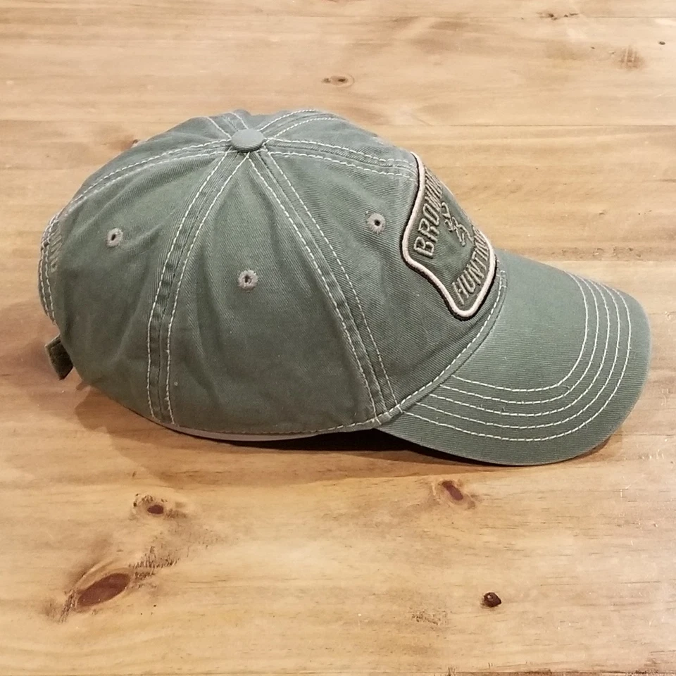 Sombrero Browning Gorra Correa Trasera Verde Pistola de Caza Arma de Fuego Ciervo Talla Única Ajustable Foto 4 de 4