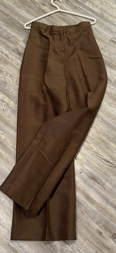 Pantalones de Colección Y2K Oscar de la Renta Cintura Alta Piernas Anchas 70% Lana 30% Seda Cremallera 4 - Imagen 4 de 15