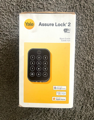 Yale Assure Lock 2 Wi-Fi Smart Deadbolt Keyless Keypad Black Suede YRD450