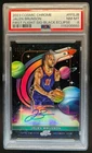 2023-24 Topps Cosmic Chrome Jalen Brunson First Flight Refractor Auto #/10 PSA 8