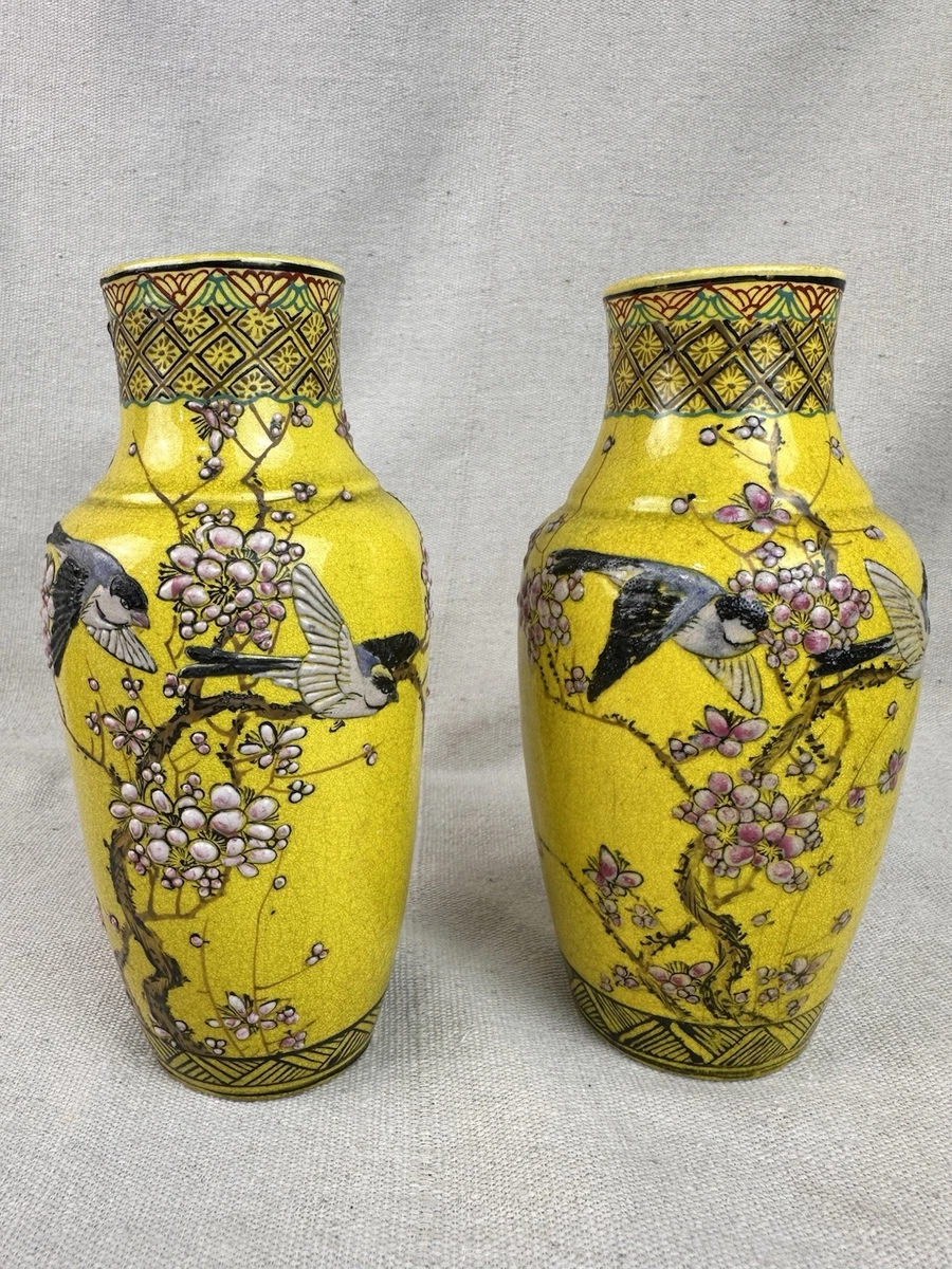 Yellow Antique Japanese Vases for sale | eBay