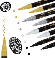 Acrylstifte Marker Wasserfest 0,7Mm FüR Steine Keramik Holz Glas Kunststoff 3