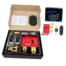 12V Smart Battery Disconnect Switch with Remote Control - Perfect for Red-DC