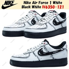 Nike Air Force 1 White Black White IV6350-121 Men's Size