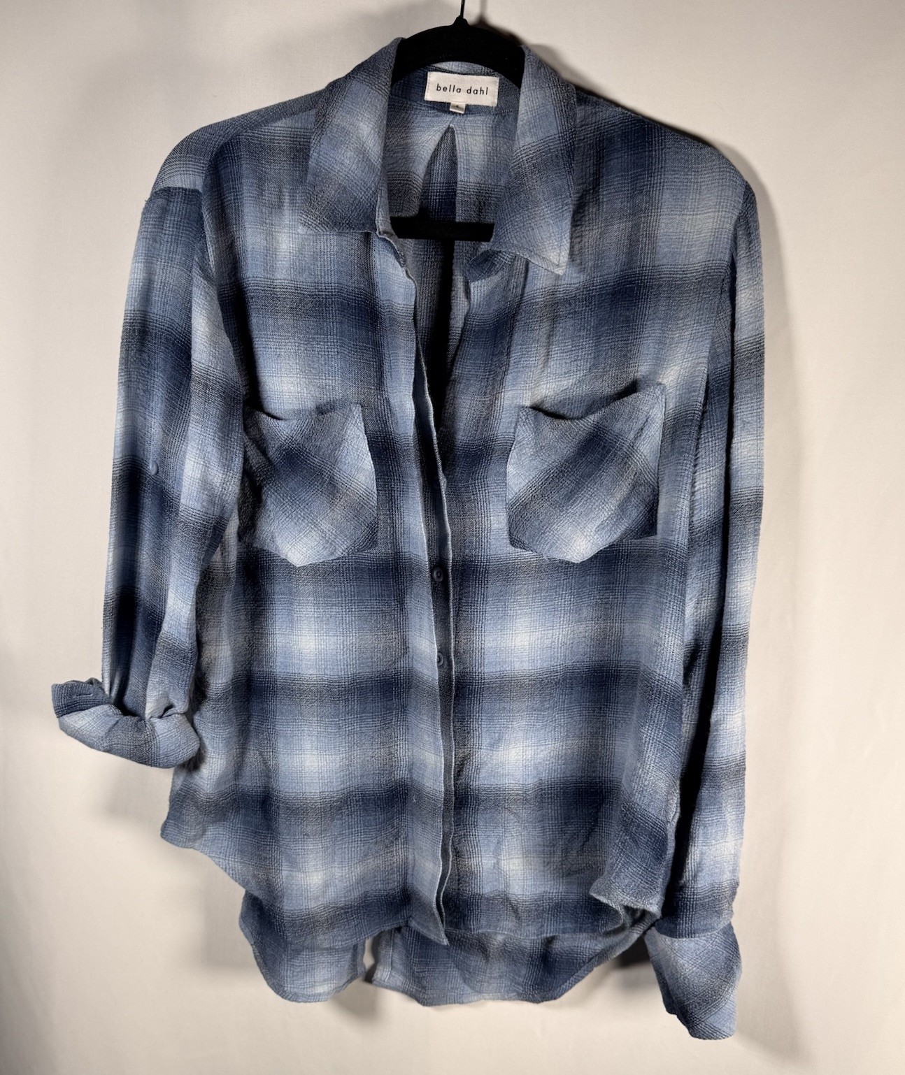 Bella Dahl Anthropologie Split Back Button Down S… - image 1