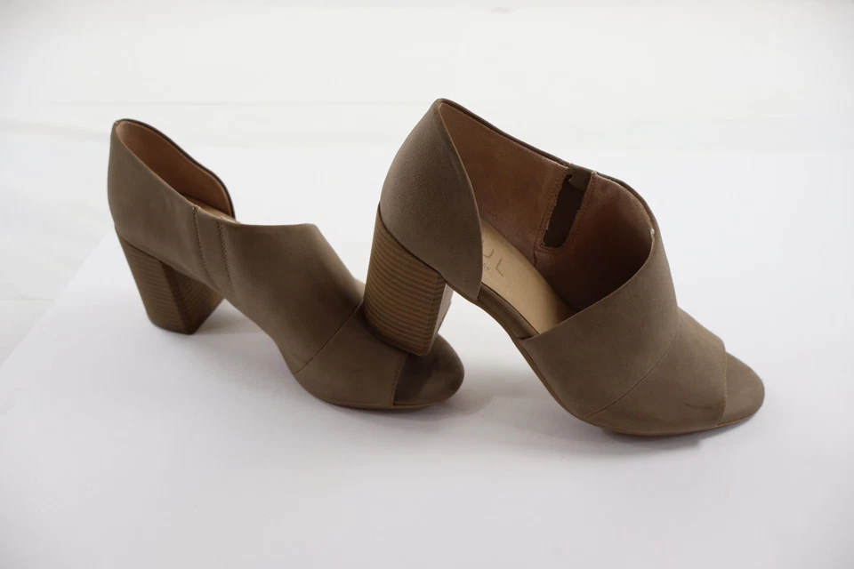 Naturalizer Soul CHLOE Women's 10M Taupe Peep Toe High Heel Pump Shoes - Image 4 of 4