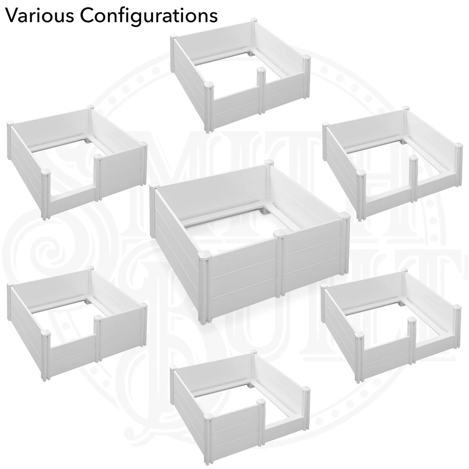 Dog Whelping Box with Rails, Large 48" x 48" x 18" Heavy-Duty PVC Puppy Pen - Image 3 of 4