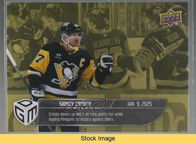2024-25 Upper Deck Game Dated Moments Gold /100 Sidney Crosby #42 READ 0e15