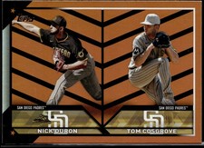 2023 Topps Update #US288 Nick Duron / Tom Cosgrove RCOM Orange and Black Foil