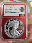 2025 S Proof Silver American Eagle $1~ULTRA CAMEO NGC PF69~FREE SHIPPING