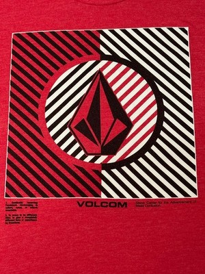 VOLCOM - Men's  T-shirt SIZE XL - EXTRA LARGE - RED - VOLCOM STONE