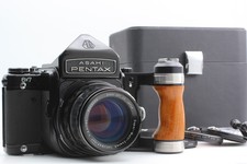 MINT Pentax 6x7 67 Mirror Up SMC T Eyelevel 105mm f2.4 Lens Grip Case JAPAN