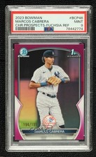 2023 Bowman Chrome Prospects Fuchsia Refractor Marcos Cabrera PSA 9 MINT 05k6