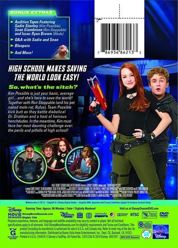 Kim Possible (DVD) Sadie Stanley Sean Giambrone Ciara Riley Wilson (US IMPORT) - Picture 2 of 2