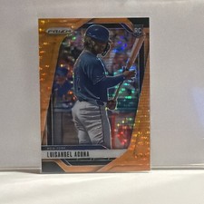 Luisangel Acuna 2025 Panini Prizm #295 Orange Pulsar/399