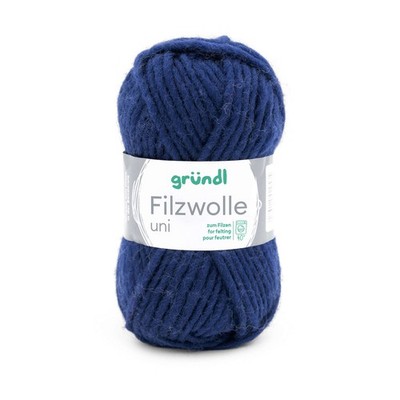 Monis-Wollstuebchen Gründl 50m/50g Filzwolle uni FB 16