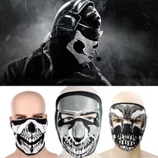 Halloween Balaclava Mask Face Skull Ghost Skeleton Face Mask for Cosplay Cycling