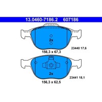Bremsbelagsatz Scheibenbremse ATE 13.0460-7186.2 FüR Ford Transit Connect