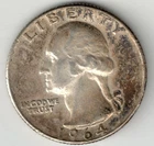 1964-D Washington Silver Quarter