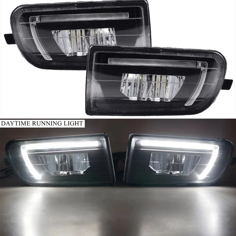 2X LED Front Bumper Fog Lights DRL Lamp For Toyota Corolla AE100 AE101 1993-1997 Foto 3 de 4
