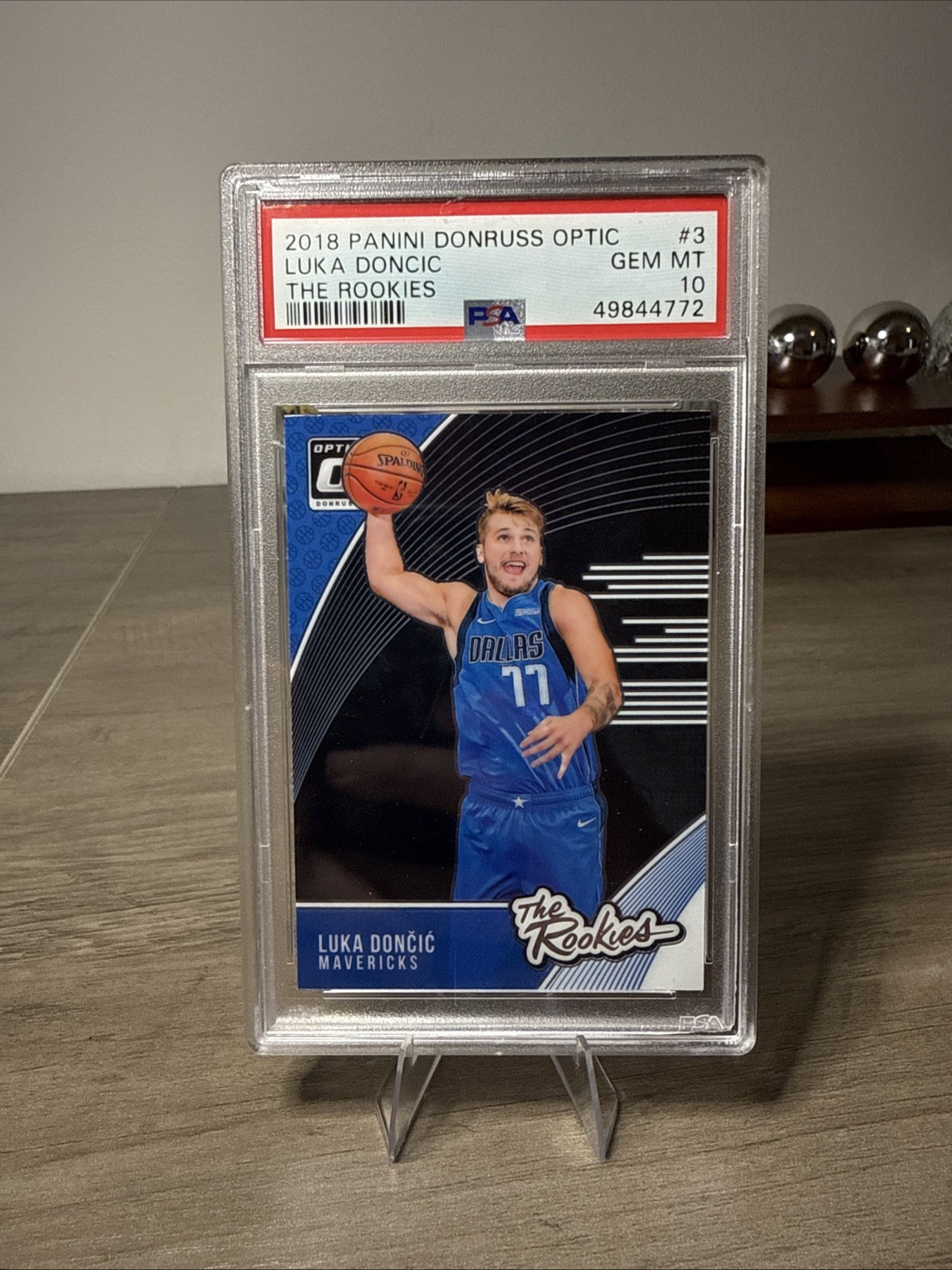 Luka Doncic 2018 Panini Donruss Optic The Rookies RC #3 PSA 10