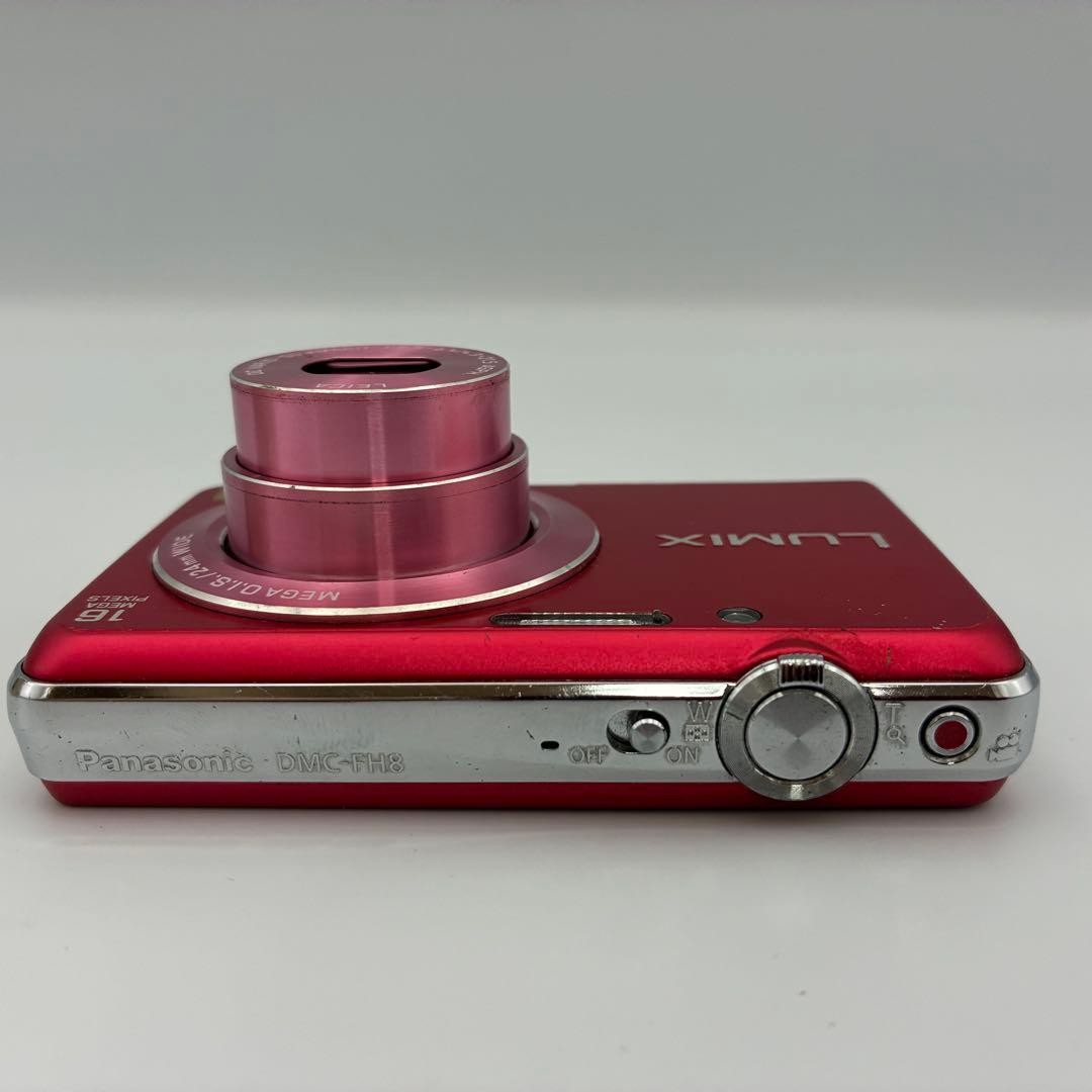 Panasonic LUMIX DMC-FH8 Digital Camera Red Compact with Leica Lens