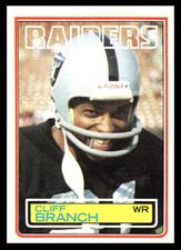 1983 Topps Cliff Branch #297 Los Angeles Raiders NFL Football