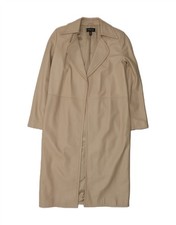 EPISODE Womens Leather Coat UK 10 Small  Beige Leather PJ01