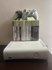 Microsoft Xbox 360 Console with 2 Controllers And 16 Games