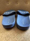 TOMMY HILFIGER Blue White Logo Slip On Slide Sandals Shoes WOMENS Size 11M — photo 4