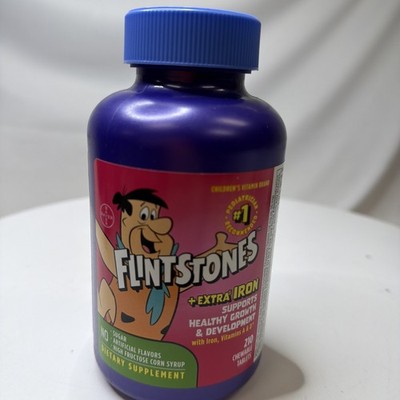 Flintstones Chewable Kids Multivitamin + Extra Iron, Chewable Tablets, 210 ct.
