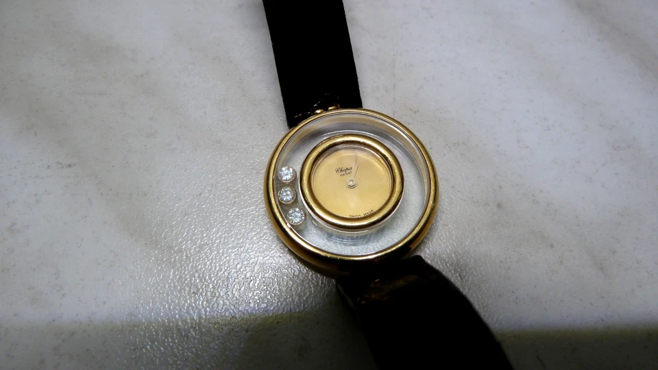 Chopard Happy Diamonds Armband Damen Uhr 750 18 k Gold und Brillianten - Bild 2 von 4