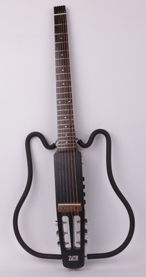 Left Hand Streel String Acoustic Electric Travel Headless Guitar  & Gig Bag