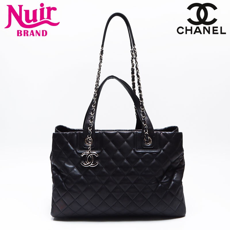 CHANEL 20 Series Silver Hardware Black 2way Daily Shopping Tote Bag 2014 2015