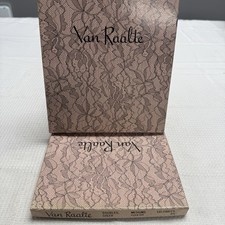 4-Vtg 50s VAN RAALTE Sheer Celebrity 8.5M Nylon Hose Stockings Seams New 2 Boxes