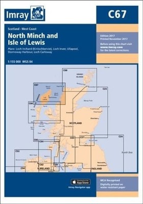 C67 North Minch and Isle of Lewis by Imray C. Series Folded Book