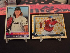 2025 Topps Heritage - Ryan Weathers #275 - 2 Card Lot- Chrome