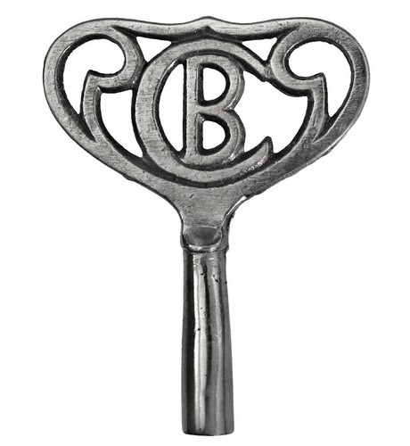 Victorian BADISCHE Uhrenfabrik Clock Key - Fits 4.25mm Pegs Antique Key ref.k191 - Picture 2 of 5