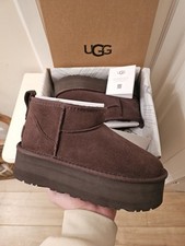 UGG Classic Ultra Mini Platform Boots Chocolate Brown