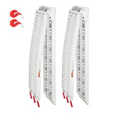 2pcs 7ft Aluminum Folding Loading Ramps for ATV/UTV Motorcycle 1500Lbs Capacity