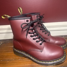Botas Dr Martens -l 1460 Rojo Cereza Hombre’s 6 Mujer’s 7 Solo Usadas Una Vez