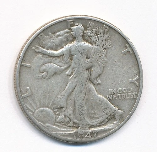 1947 D WALKING LIBERTY SILVER HALF DOLLAR
