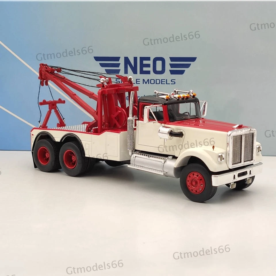 1:43 NEO White Road Boss Tow Truck 1977 White/Red NEO45777 Resin Ultra Rare — 第 2/4 张图片