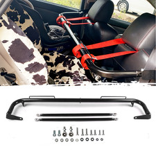 49" Black Stainless Steel Racing Safety Chassis Seat Belt Roll Harness Bar Rod