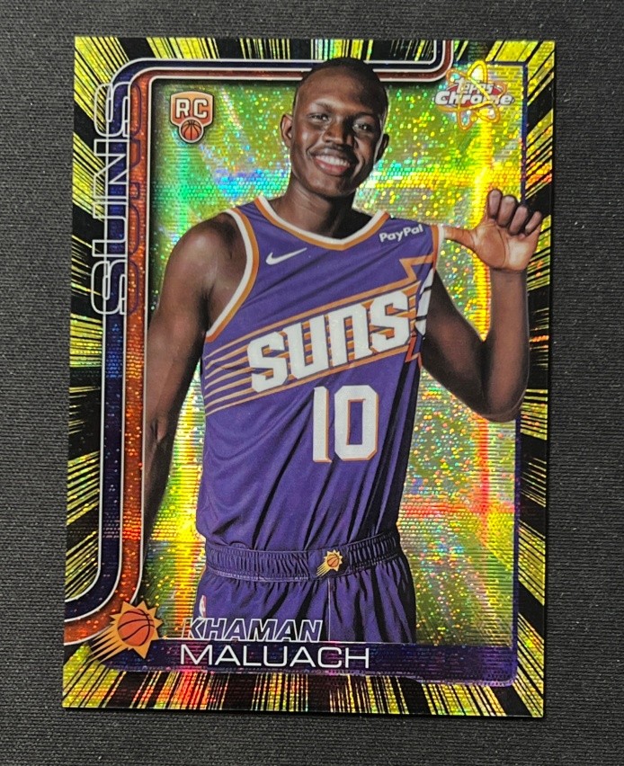 Khaman Maluach 2025-26 Topps Chrome RC Radiating Rookies SSP #RR-8