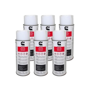 OEM CUMMINS PAINT CAN ISX APEX RED 3163075 12OZ *( Pack of 6)* | eBay