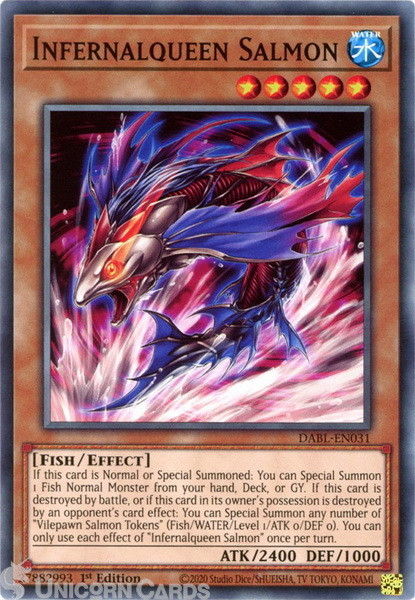 DABL-EN031 Infernalqueen Salmon :: Common 1st Edition Mint YuGiOh Card