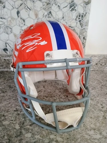 Bo Nix Autographed Full Size Authentic Denver Broncos Helmet Beckett COA