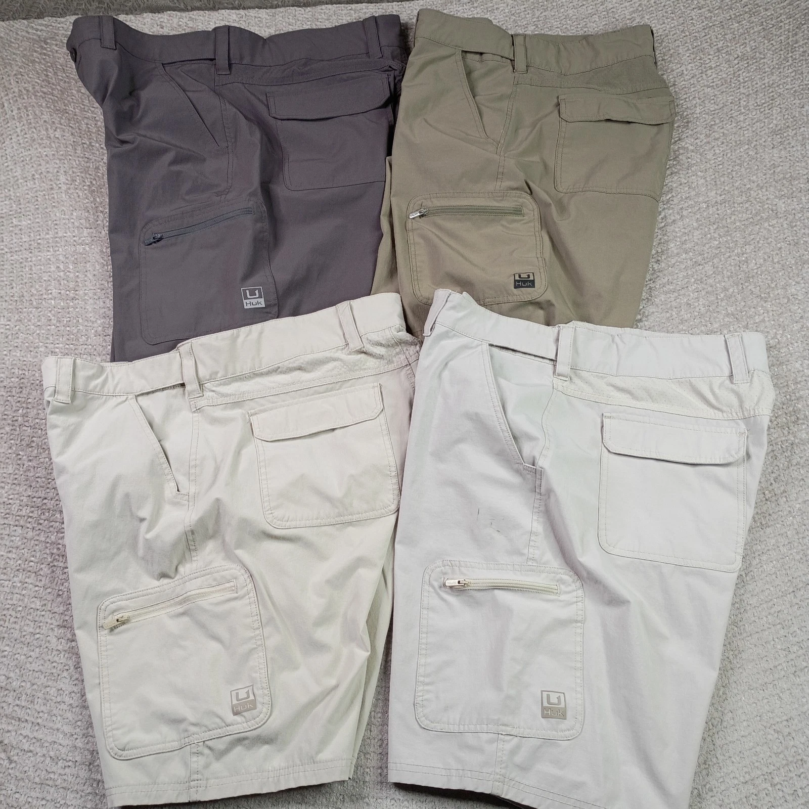Huk Fishing Mens Cargo Shorts Beige Grey Khaki Outdoor Fishing XL Lot of 4
Opens in a new window or