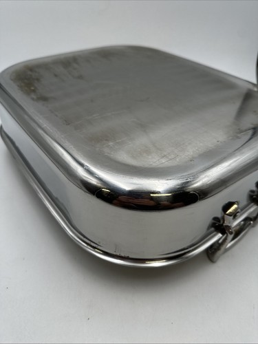 All Clad Roaster Stainless Steel Pan 13.75” X 16 1/2” W/ Handles Excellent Cond. - Picture 18 of 22